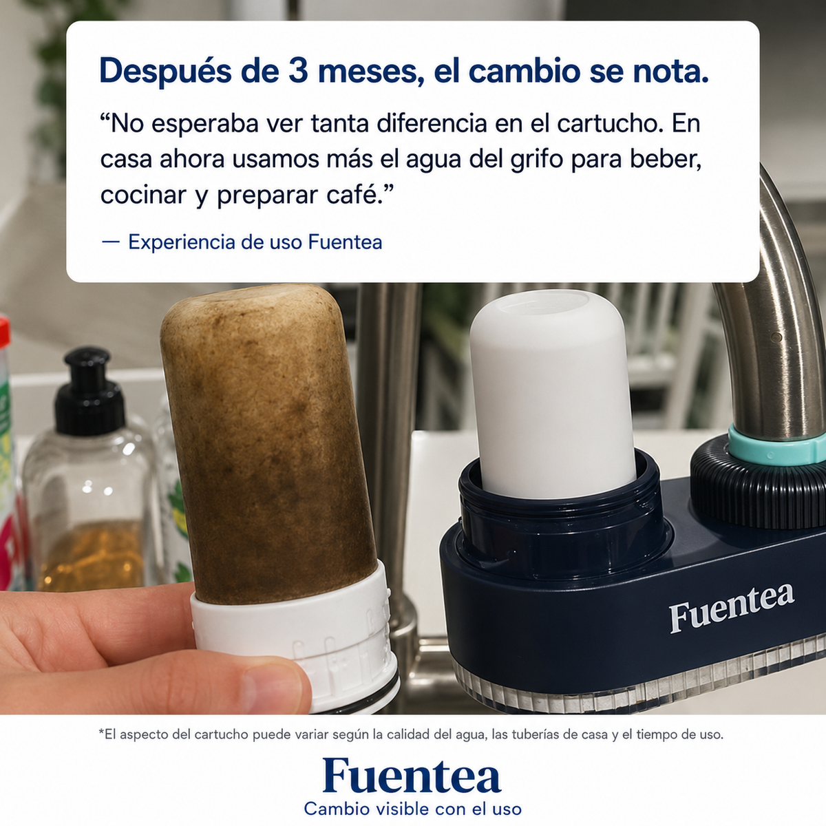 Fuentea Filtro de agua para grifo
